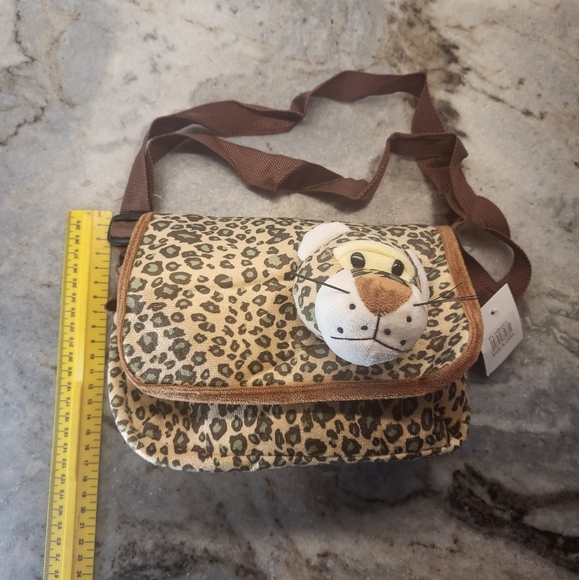 Leopard bag Plush kids purse Leopard Belt Bag Fanny Pack - Picture 7 of 7